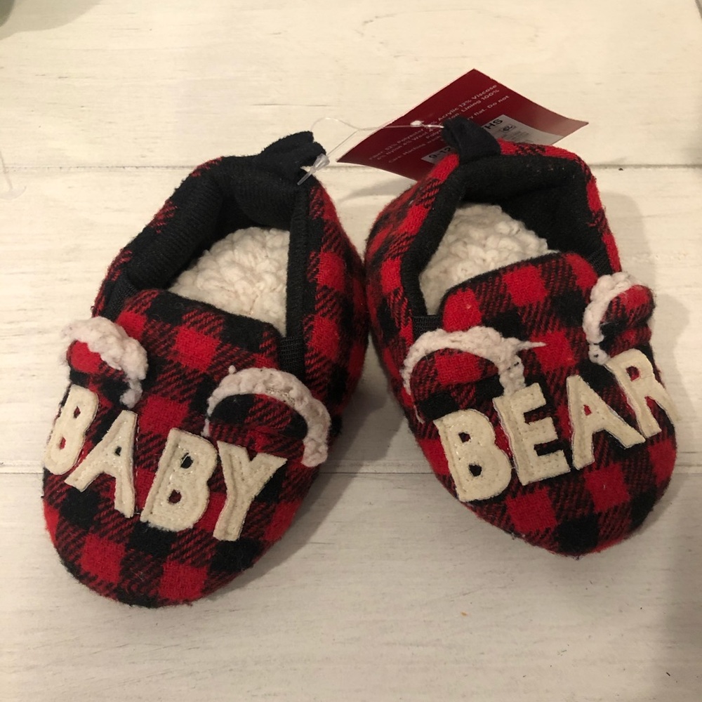 Baby bear slippers